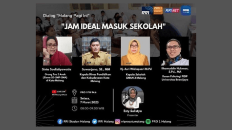 Berbincang bersama RRI Malang dalam Dialog Malang Pagi ini