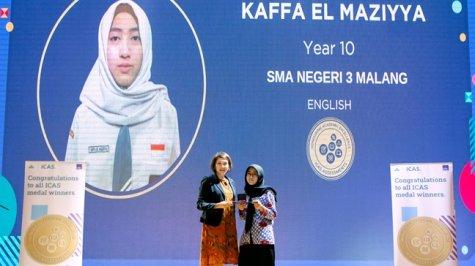Kaffa El Maziyya Raih Gold Medal di ajang ICAS 2024 Bidang English Level G