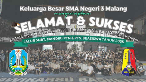 Daftar Peserta Didik SMA Negeri 3 Kota Malang yang diterima di Perguruan Tinggi Jalur SNBT, Mandiri